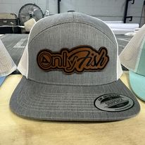 Leather Collection -  OnlyFish Cap with Leather Patch - Derty Sports