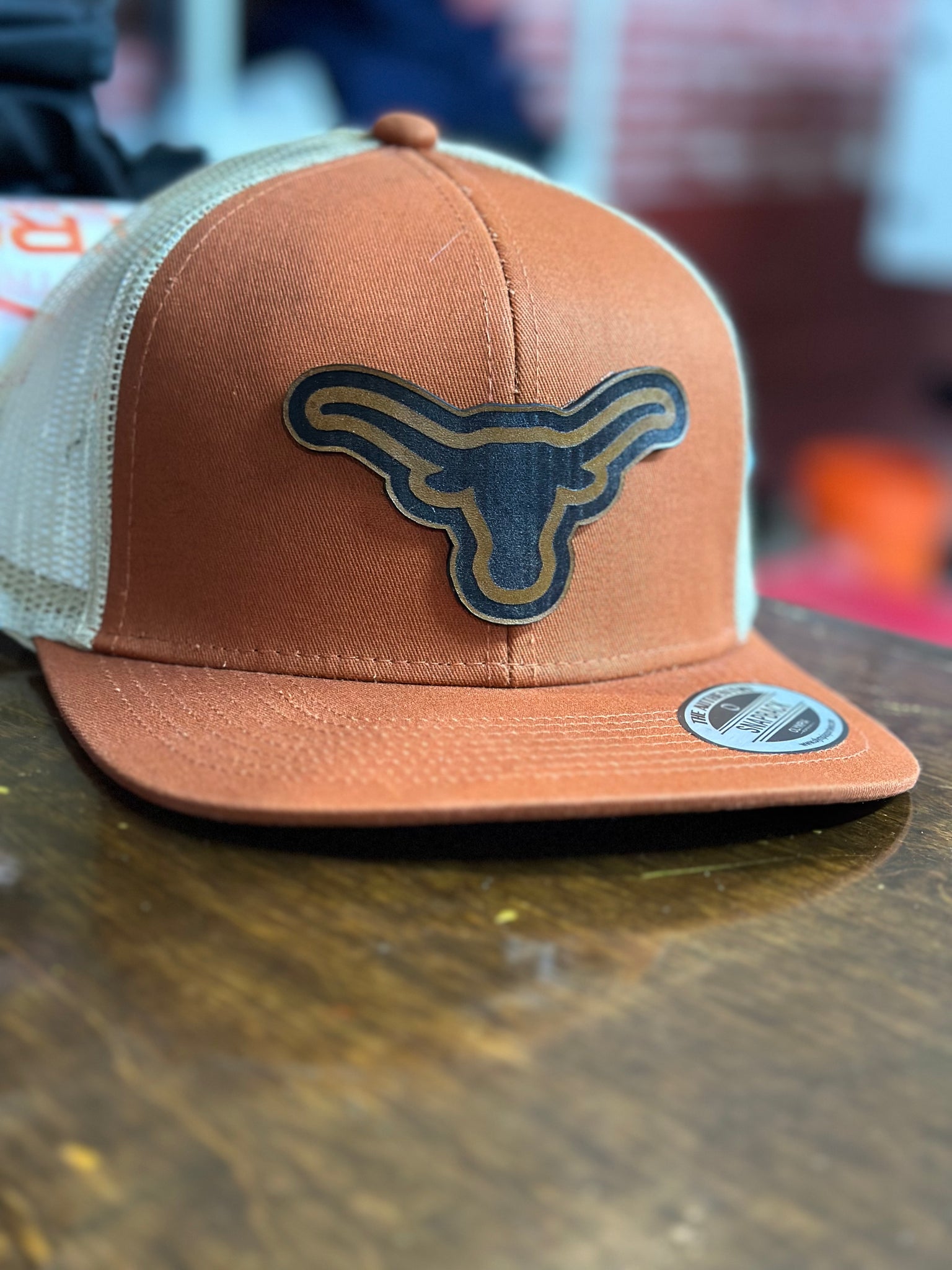 Leather Collection - Horns 2 Cap with Leather Patch - Derty Sports