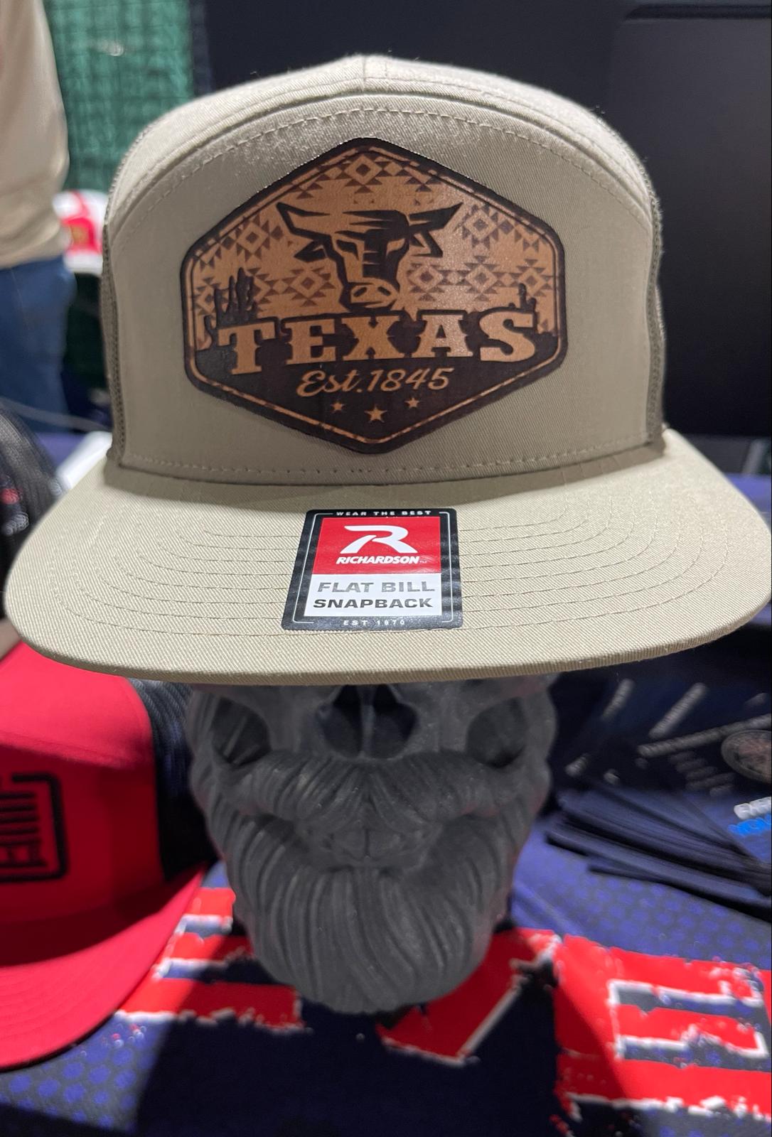 Leather Collection -  Texas Cap with Leather Patch - Derty Sports