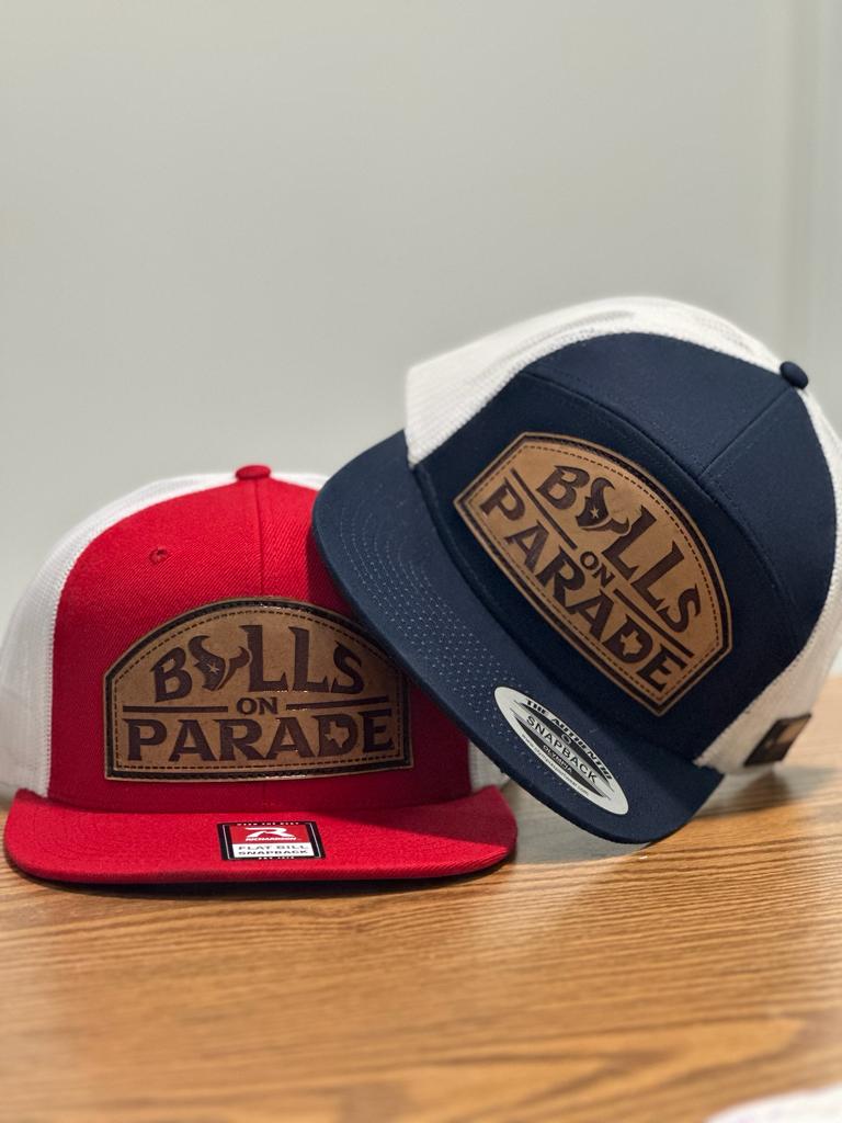 Leather Collection -  Bulls on Parade Cap with Leather Patch - Derty Sports