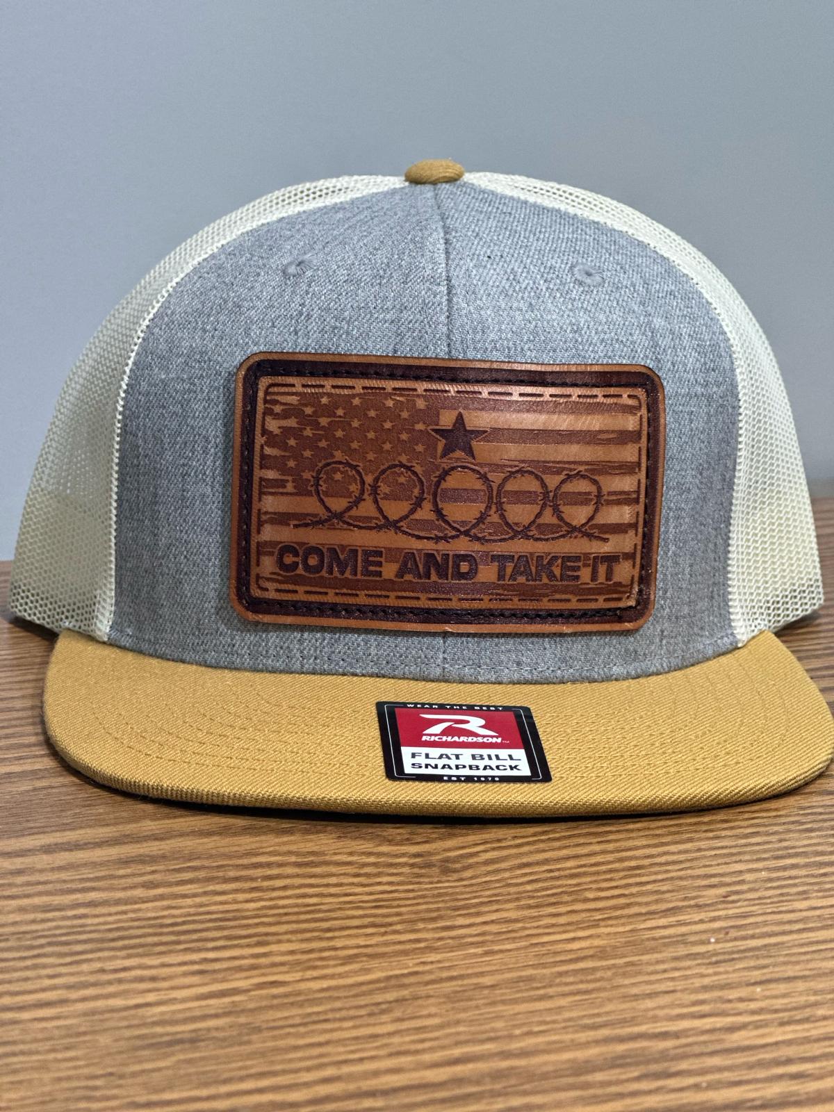 Leather Collection -  Come and Take it Cap with Leather Patch - Derty Sports