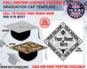 Leather Collection -  Graduation Cap with Leather Patch - Derty Sports