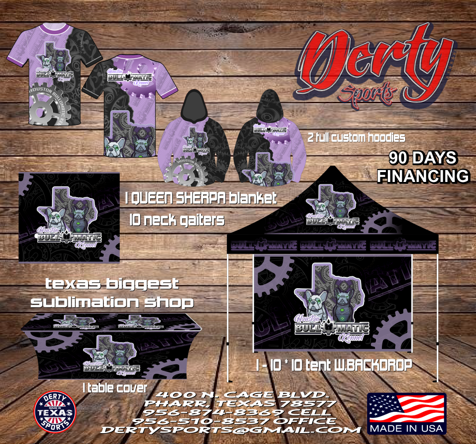 Custom Sublimation TENT BUNDLE 1 - Derty Sports